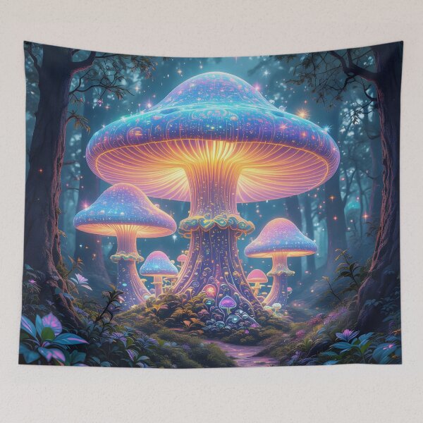 Item preview, Psychedelic Fairy Fungi Mushrooms by Orikall  designed and sold by HippieWorks.
