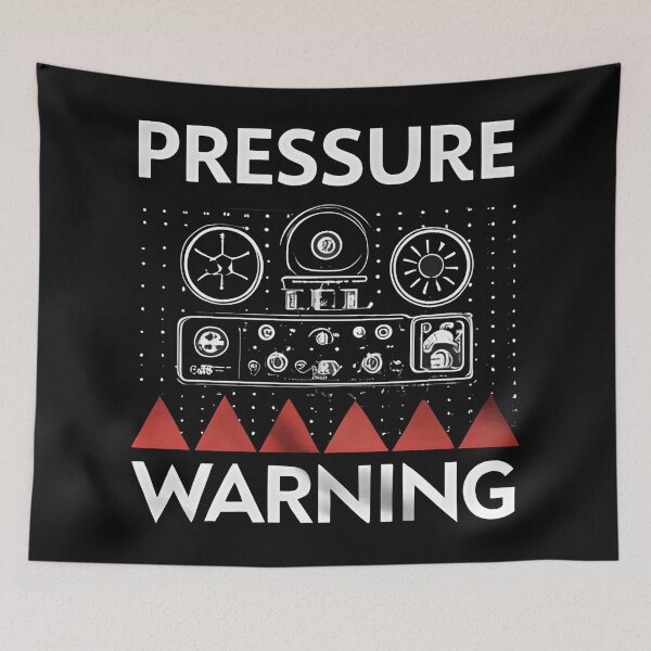 Item preview, Pressure Warning Sci Fi Horror Typography – Submarine Aesthetic designed and sold by Uglyandcute.