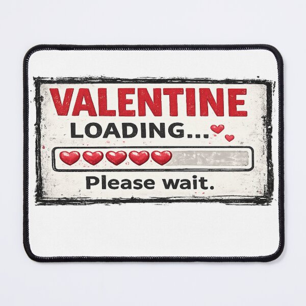 Item preview, Valentine Loading Please Wait T-Shirt – Funny Valentine’s Day Love Buffering Heart Loading designed and sold by GlobalDesignUnlimited.
