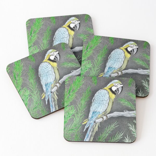 Item preview, Macaw Parrot Deep in the Jungle  designed and sold by Matt Starr Fine Art .