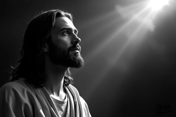 Jesus Gazing Toward the Father - Contemplative Faith