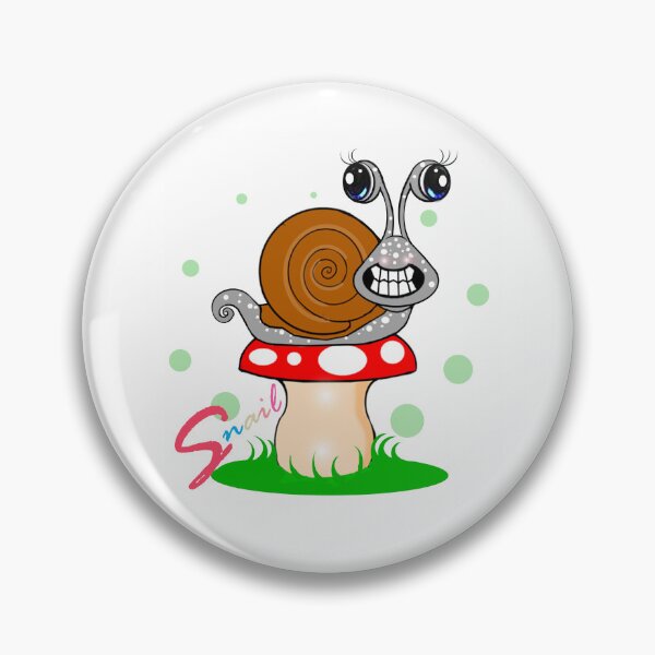 Item preview, Happy Snail With a Big Smile designed and sold by Shirley cute art .