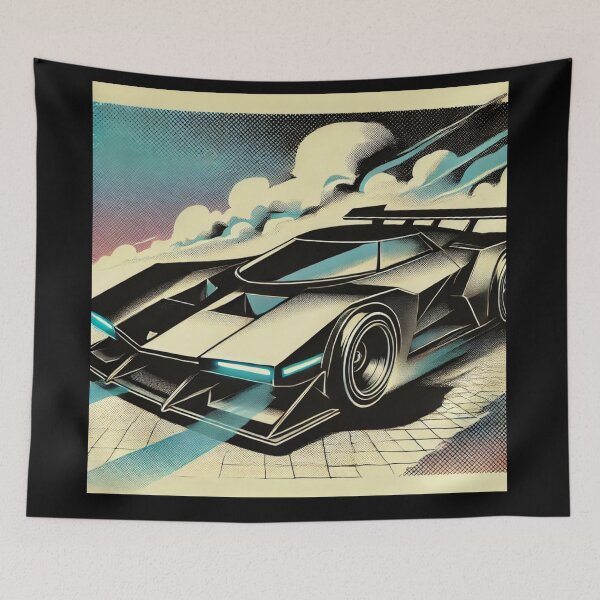 Item preview, retro concept car designed and sold by TEEJAMBOREE.