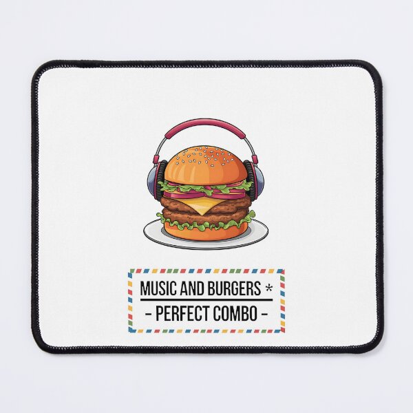 Item preview, Music and Burgers - Perfect Combo designed and sold by Dazzle-Sizzle.