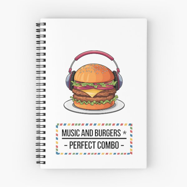 Item preview, Music and Burgers - Perfect Combo designed and sold by Dazzle-Sizzle.