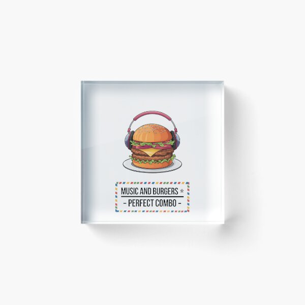 Item preview, Music and Burgers - Perfect Combo designed and sold by Dazzle-Sizzle.