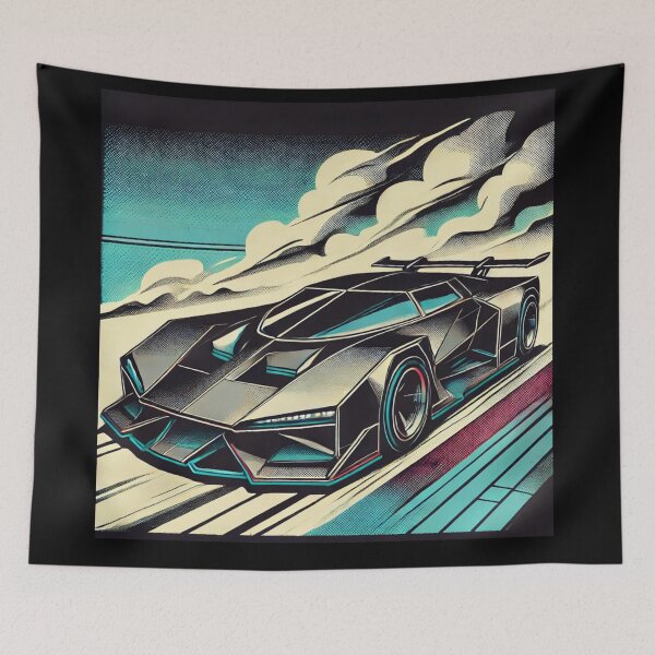Item preview, retro concept car designed and sold by TEEJAMBOREE.