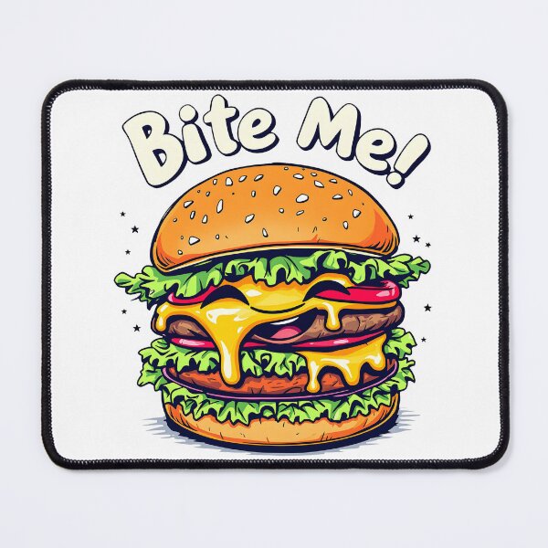 Item preview, Bite Me - Happy Burger Vibes designed and sold by Dazzle-Sizzle.