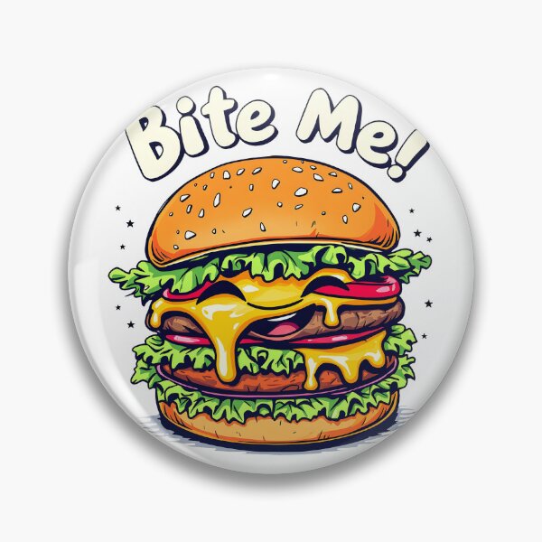 Item preview, Bite Me - Happy Burger Vibes designed and sold by Dazzle-Sizzle.