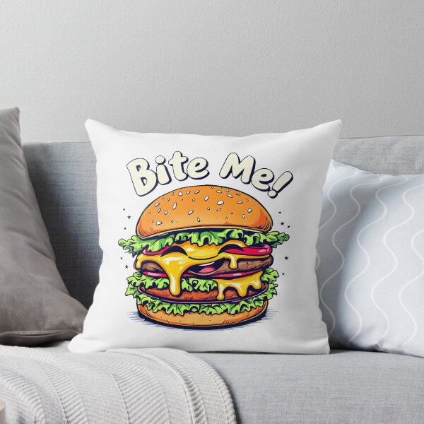 Item preview, Bite Me - Happy Burger Vibes designed and sold by Dazzle-Sizzle.
