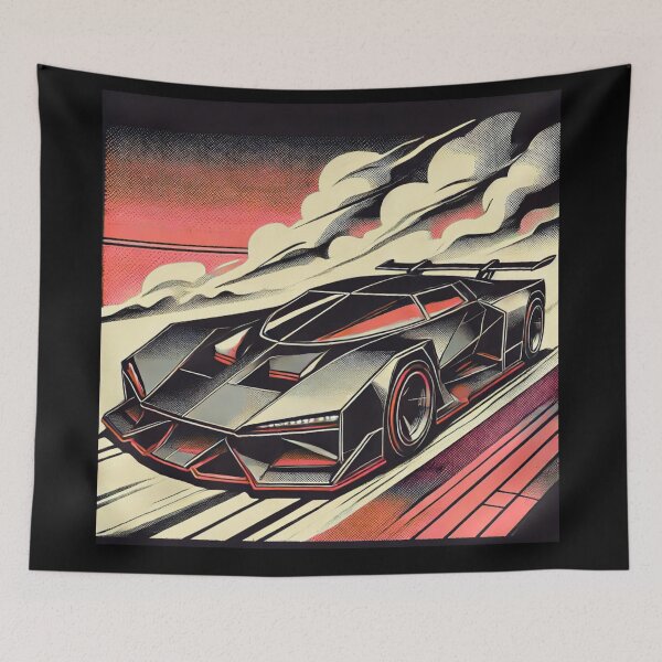 Item preview, retro concept car designed and sold by TEEJAMBOREE.