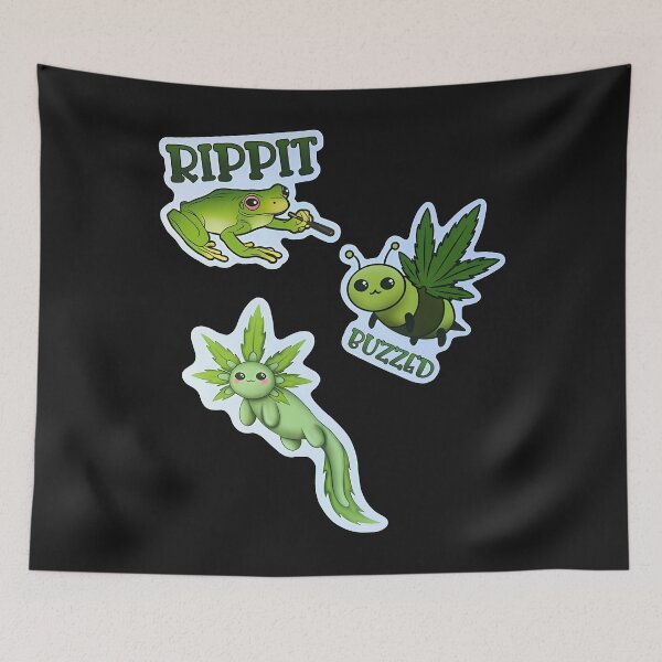 Item preview, frog rippit_ buzzed designed and sold by gitaviroza.