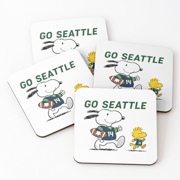 Item preview, Snoopy Seattle Seahawks Football Go Seattle designed and sold by plus9one.