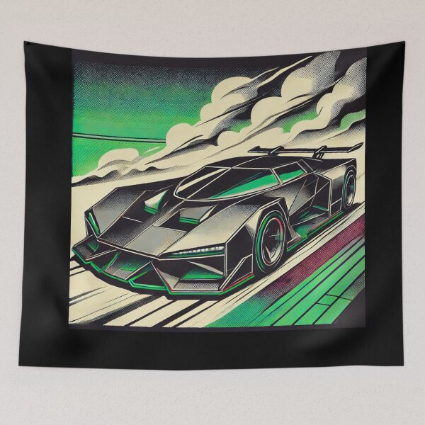 Item preview, retro concept car designed and sold by TEEJAMBOREE.