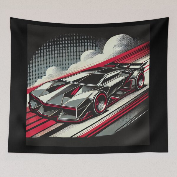 Item preview, retro concept car designed and sold by TEEJAMBOREE.