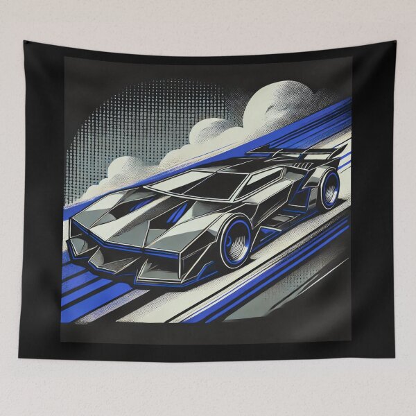 Item preview, retro concept car designed and sold by TEEJAMBOREE.