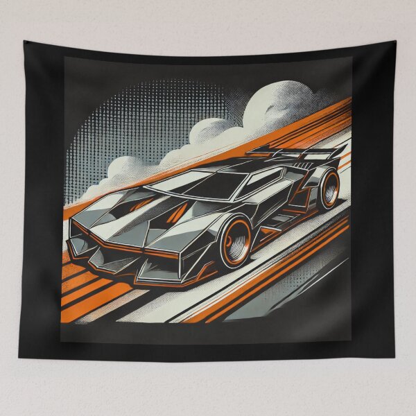 Item preview, retro concept car designed and sold by TEEJAMBOREE.
