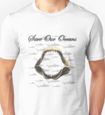 Shark Jaw - Save Our Oceans Unisex T-Shirt