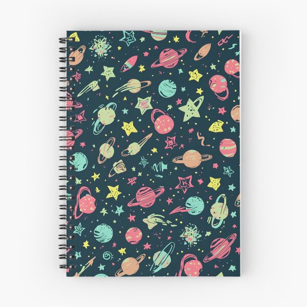 Item preview, Whimsical Galaxy: Hand-Drawn Retro Space Pattern designed and sold by VibranPalette.