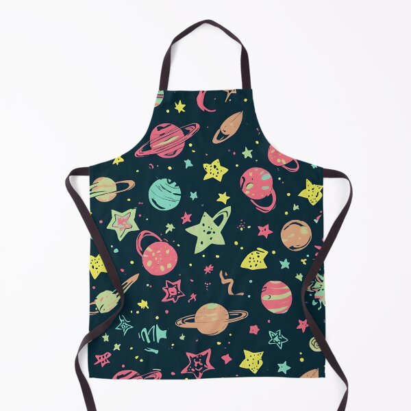 Item preview, Whimsical Galaxy: Hand-Drawn Retro Space Pattern designed and sold by VibranPalette.