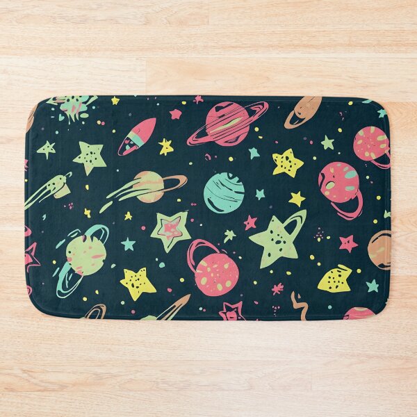 Item preview, Whimsical Galaxy: Hand-Drawn Retro Space Pattern designed and sold by VibranPalette.