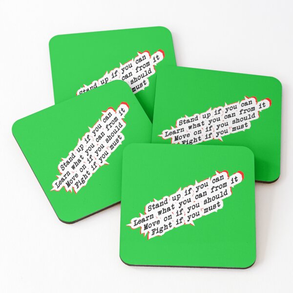 Item preview, stand up, learn, move on, or fight, green designed and sold by mntimg.
