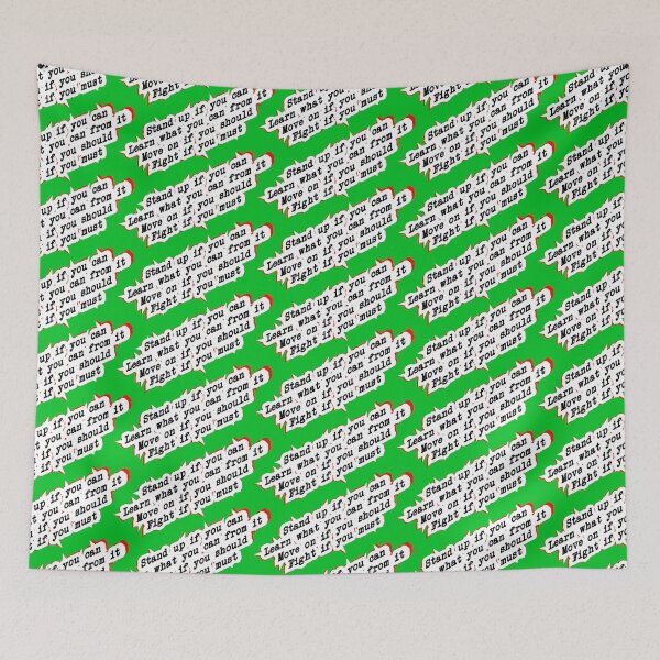 Item preview, stand up, learn, move on, or fight, green designed and sold by mntimg.