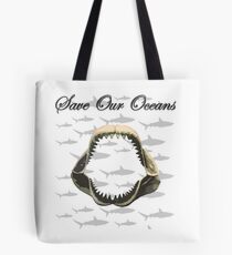 Shark Jaw - Save Our Oceans Tote Bag