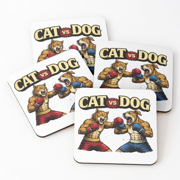 Item preview, Cat fighting a dog designed and sold by FoxstarRavas.