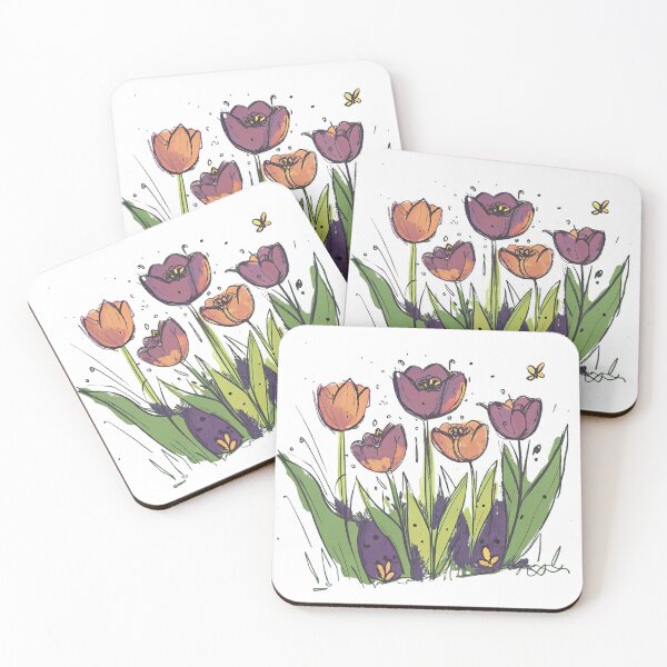 Aperçu de l'œuvre Vibrant Tulip Garden créée et vendue par nomsapiart.