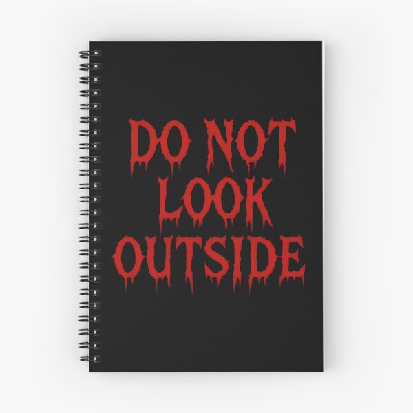 Item preview, Do Not Look Outside – Psychological Horror Typography Design designed and sold by Uglyandcute.