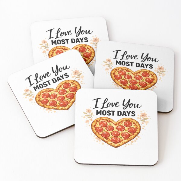 Item preview, I Love You Most Days Shirt – Funny Honest Love Pizza Heart T-Shirt designed and sold by GlobalDesignUnlimited.