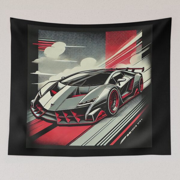 Item preview, retro concept car designed and sold by TEEJAMBOREE.