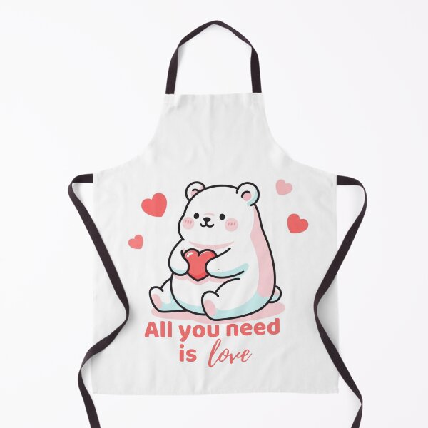 Item preview, Cute Valentine Bear – All You Need Is Love Kawaii Art designed and sold by soletstudio.