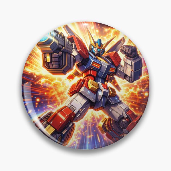 Item preview, Epic Anime Mecha Robot Gundam Style Sci Fi Battle Warrior Art designed and sold by VaporTokyo.