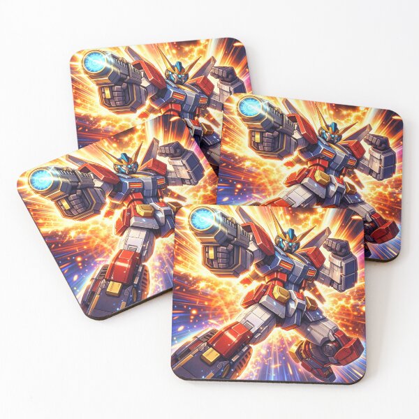Item preview, Epic Anime Mecha Robot Gundam Style Sci Fi Battle Warrior Art designed and sold by VaporTokyo.