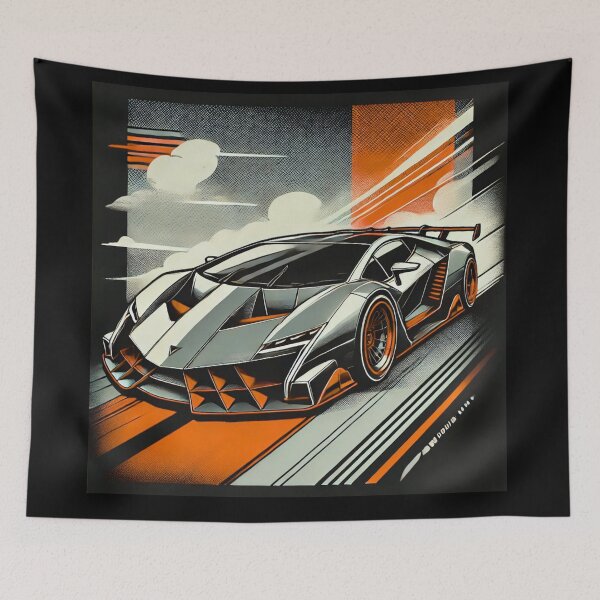 Item preview, retro concept car designed and sold by TEEJAMBOREE.