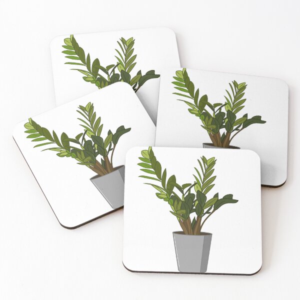 Item preview, Minimalist ZZ Plant Sticker – Zamioculcas Indoor Houseplant Illustration designed and sold by ATC-V.
