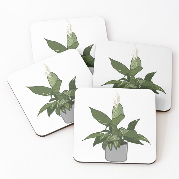 Item preview, Minimalist Peace Lily Houseplant Sticker – Indoor Plant Illustration designed and sold by ATC-V.