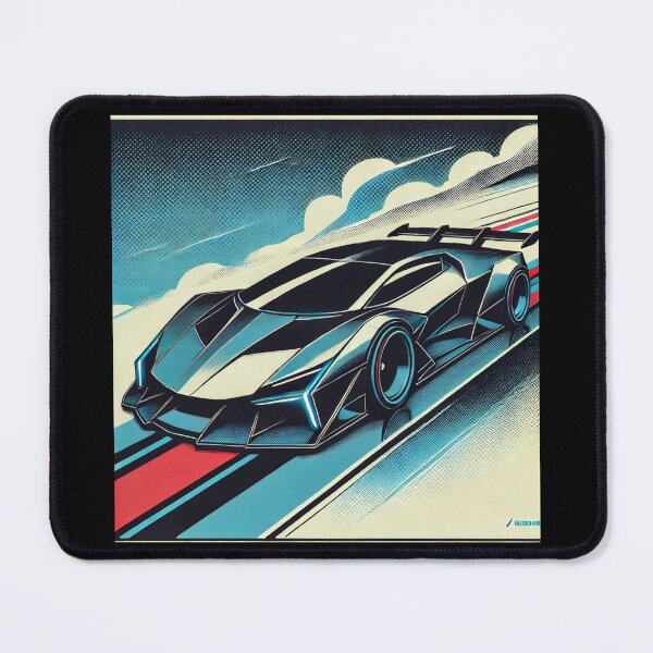 Item preview, retro concept car designed and sold by TEEJAMBOREE.