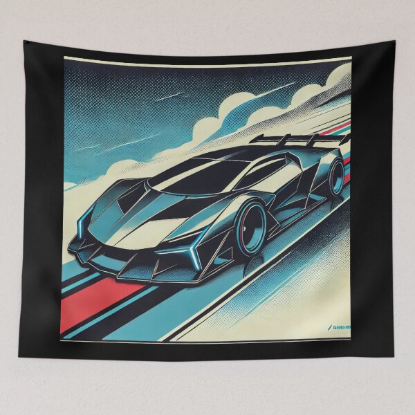 Item preview, retro concept car designed and sold by TEEJAMBOREE.