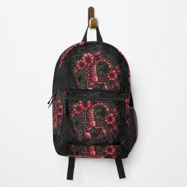 Item preview, scorpion & desert sunflowers (red) designed and sold by Rumcherry Art.