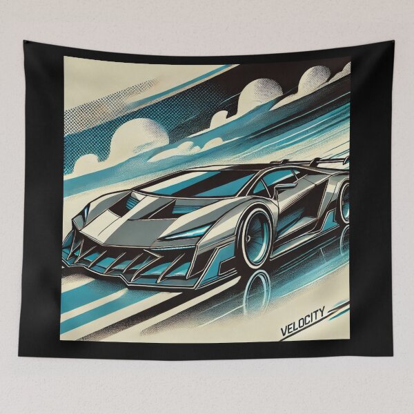 Item preview, retro concept car designed and sold by TEEJAMBOREE.