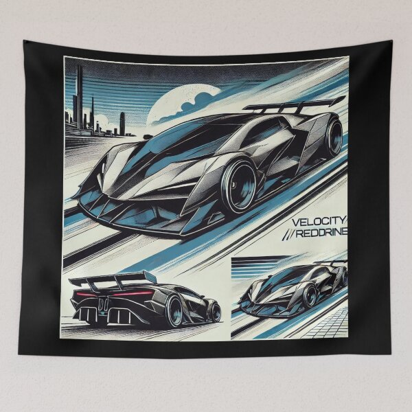 Item preview, retro concept car designed and sold by TEEJAMBOREE.