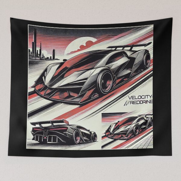Item preview, retro concept car designed and sold by TEEJAMBOREE.