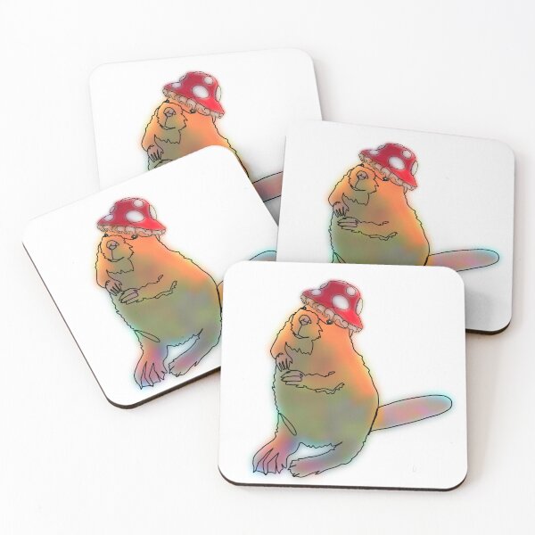 Item preview, Benny the Beaver in an mushroom Hat – animalzinhats designed and sold by Ashley’sAnimalz.