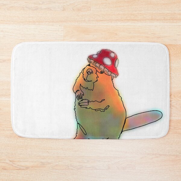 Item preview, Benny the Beaver in an mushroom Hat – animalzinhats designed and sold by Ashley’sAnimalz.