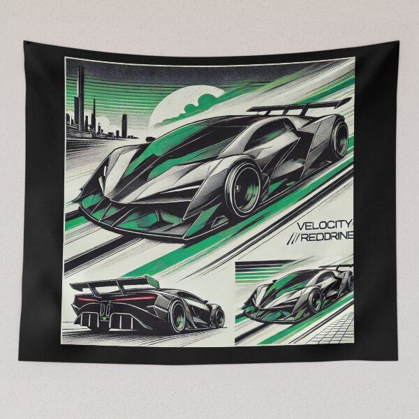 Item preview, retro concept car designed and sold by TEEJAMBOREE.