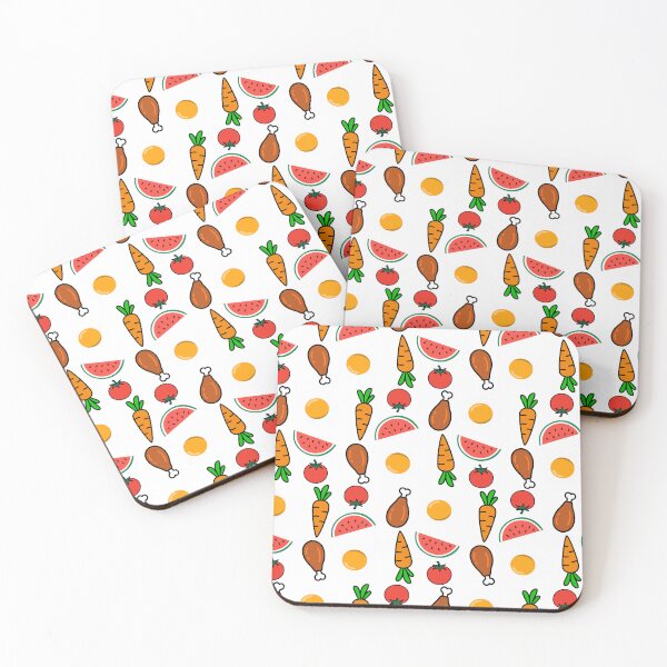 Item preview, Cartoon Food seamless pattern with illustration designed and sold by AtonuHaque.