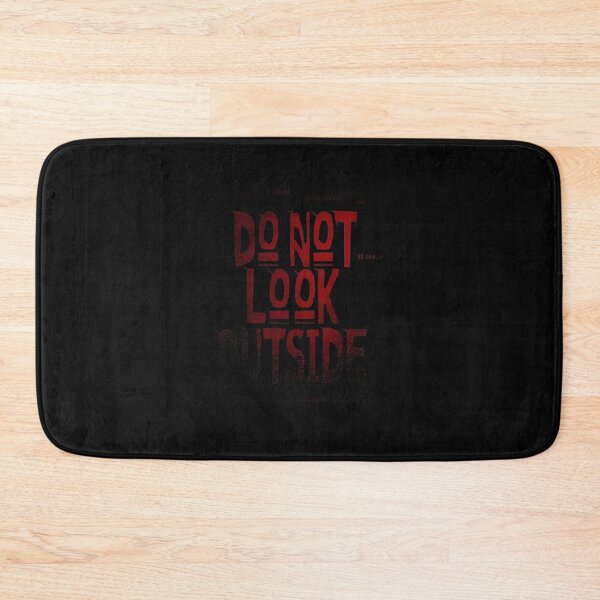 Item preview, Do Not Look Outside – Psychological Horror Typography Design designed and sold by Uglyandcute.